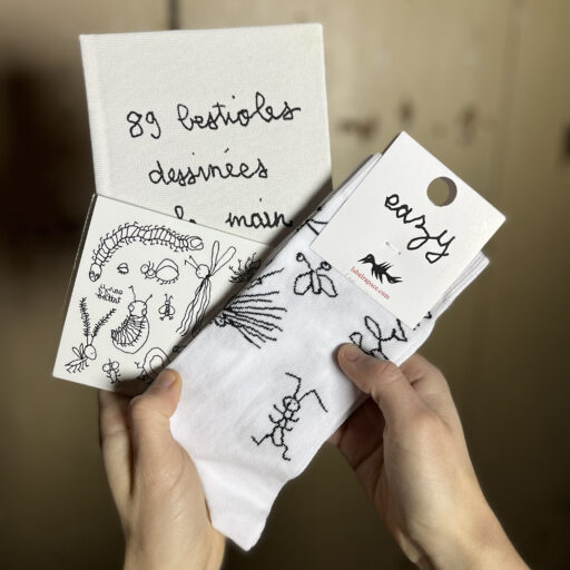 New book – “89 Bestioles dessinées à la main gauche” by eazy