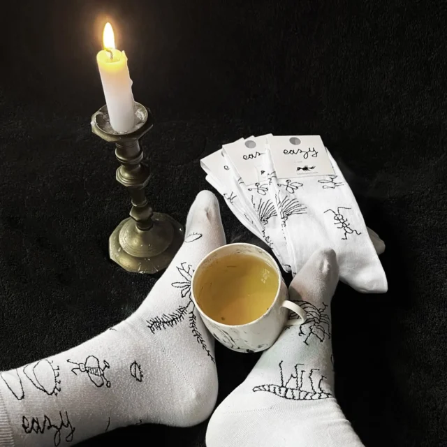 🐜 There is only a few pairs of socks left featuring my left-hand drawings! They’re already sold out on @labelrapace, but you can still order a pair on @humusrecords’ webshop!

We’ll have some with us at Humus Fest this Saturday @usineagaz

Drawings taken from my book « 89 bestioles dessinées à la main gauche » by @eazy_ontheotherside published on @labelrapace 🦟