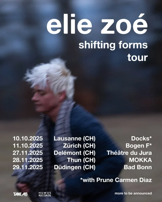 premières dates annoncées! / first live shows announced!
hâte de remonter sur scène / can’t wait to get back on stage

mon amie @prune_carmen_diaz ouvrira les deux soirées de vernissage / my friend and artist @prune_carmen_diaz will open on both release parties

10.10 — Lausanne, @lesdocks_lausanne w/ @prune_carmen_diaz
11.10 — Zürich, @bogenf w/ @prune_carmen_diaz
27.11 — Delémont, @theatredujura
28.11 — Thun, @cafebarmokkathun
29.11 — Düdingen, @badbonnkilbi

la suite arrive bientôt / more to be announced soon
billets et infos dans le lien en bio / tickets and infos in the link in bio

🌿

📷 @lea__kunz